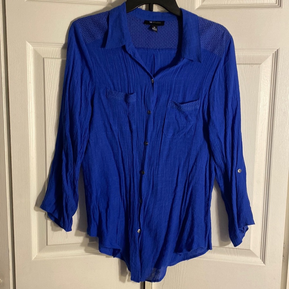Women’s blouse-Colour:blue, Size L